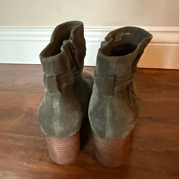 Olive Green Jenna Suede Ankle Boots by Violet & Red-Size 8M - Picture 11 of 12